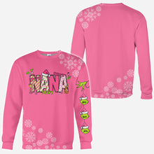 Load image into Gallery viewer, Personalized Grinchy Grandma Christmas All Over Shirt for Grandma
