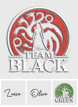 Load image into Gallery viewer, Personalized Team Black vs Team Green Decal for Cars &amp; Windows
