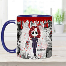 Load image into Gallery viewer, Personalized Accent Mug with Unique True Crime Design
