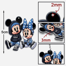 Load image into Gallery viewer, Personalized Chicano Mouse Keychain Custom Name Gift
