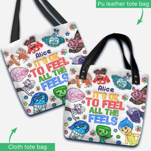 Load image into Gallery viewer, Personalized Tote Bag "It's Ok To Feel All The Feels" Gift for Kids
