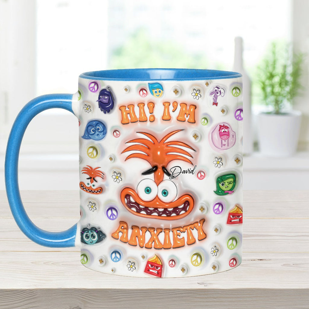 Personalized Two-Tone Accent Mug Custom Name Gift for Birthday