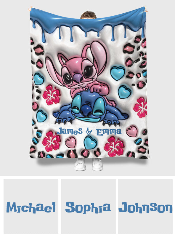 Personalized Double-Sided Flannel Ohana Blanket Gift