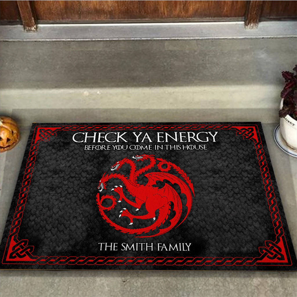 Personalized Game Of Thrones Doormat Custom Family Name