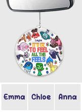 Load image into Gallery viewer, Personalized Acrylic Car Ornament It's Ok To Feel All The Feels Gift for Christmas
