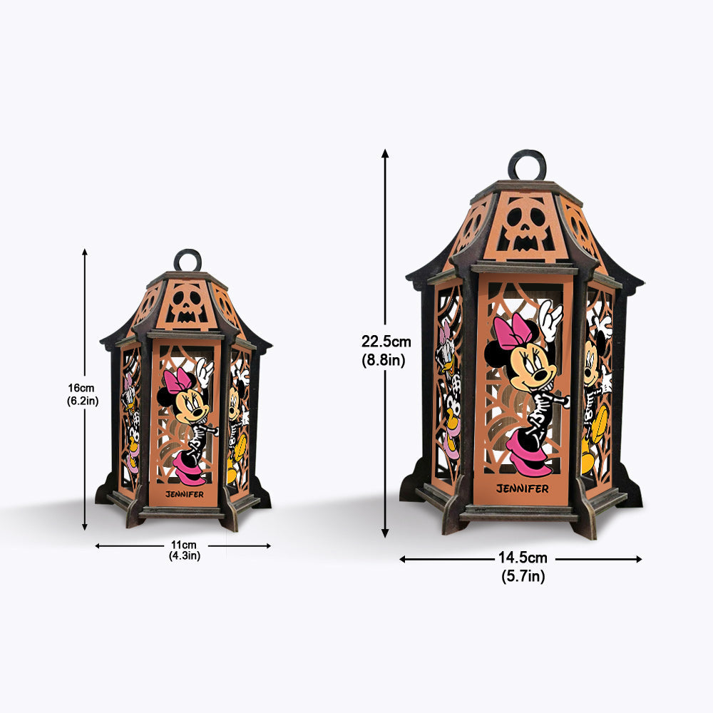 Personalized Laser Cut Halloween Lantern with Custom Name