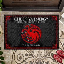 Load image into Gallery viewer, Personalized Game Of Thrones Doormat Custom Family Name
