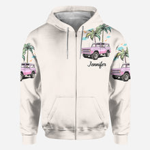 Load image into Gallery viewer, Personalized Sunset Chaser All Over Shirt with Custom Name for Beach Lovers
