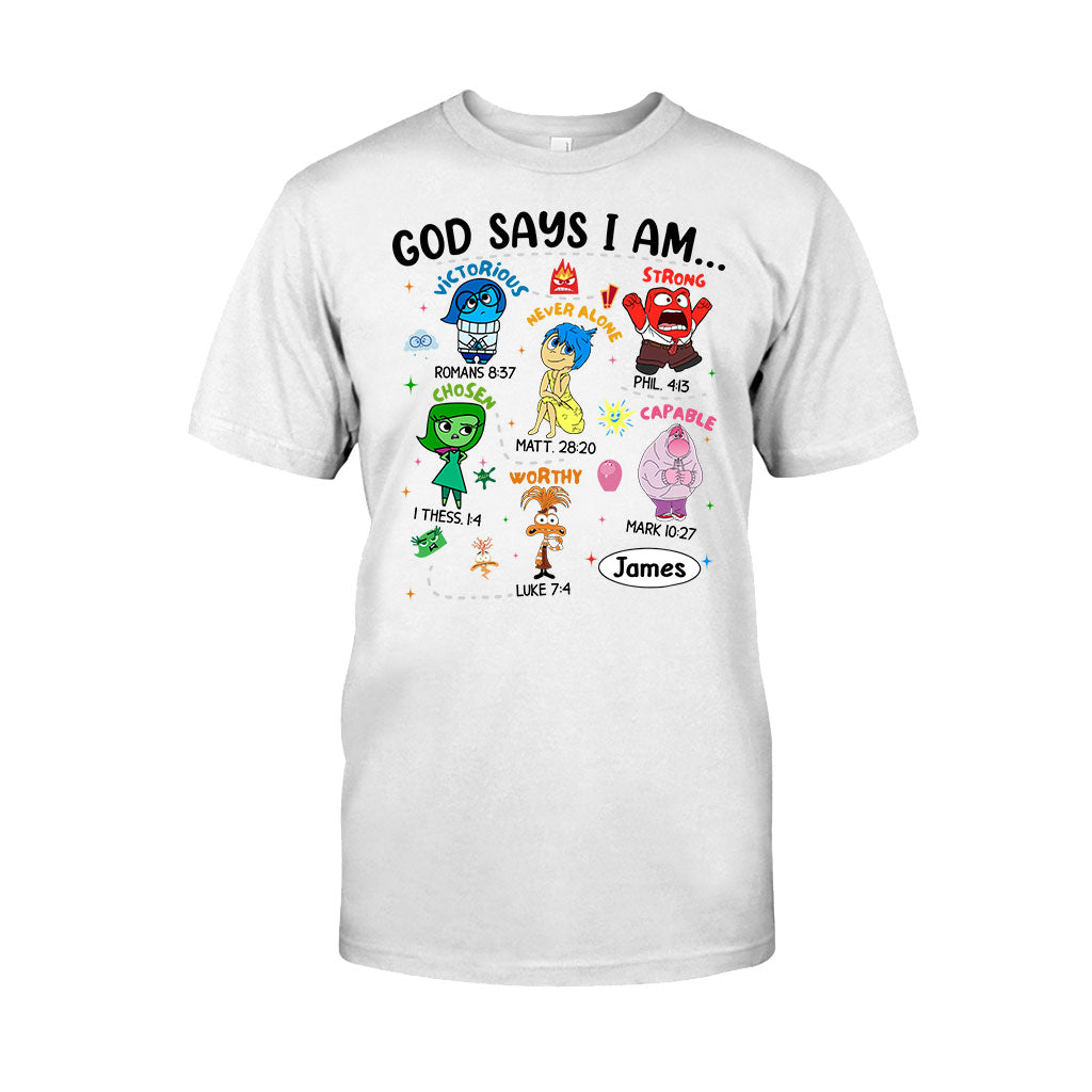 Personalized God Says I Am T-shirt & Hoodie for Kids