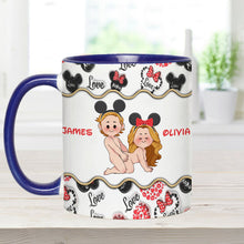 Load image into Gallery viewer, Personalized Accent Mug with Custom Name for Valentine's Day Gift
