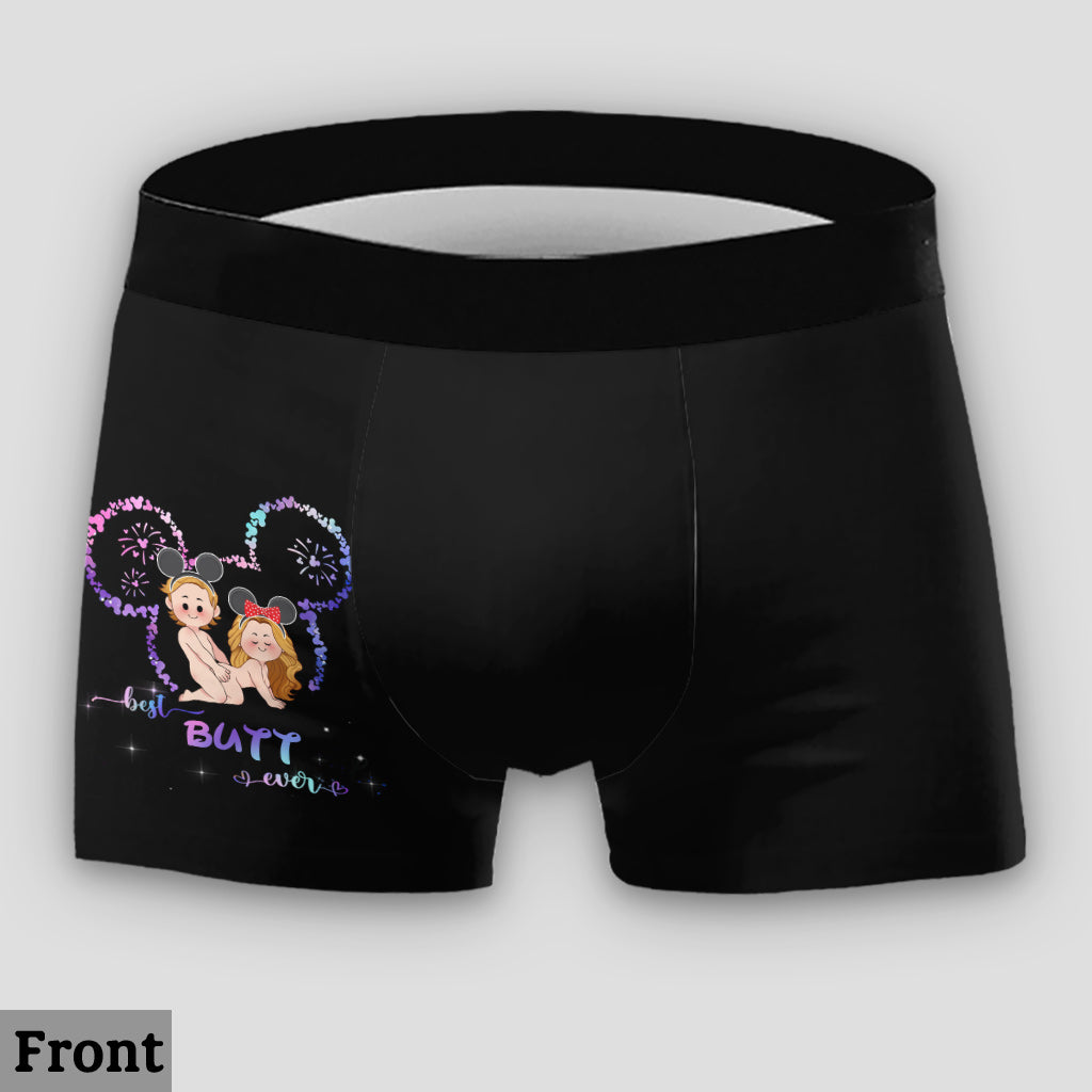 Personalized Lace Border Women's Briefs & Men's Boxers Gift for Couples