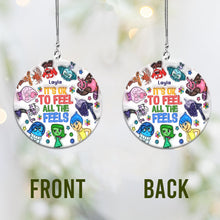 Load image into Gallery viewer, Personalized Acrylic Car Ornament It's Ok To Feel All The Feels Gift for Christmas
