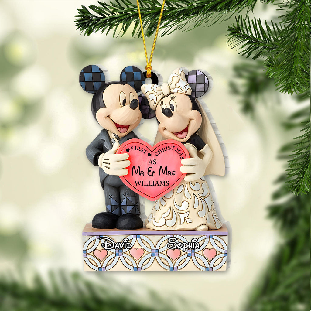 Personalized First Christmas Mouse Ornament Custom Name Gift
