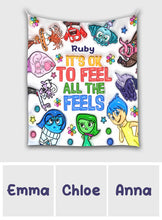 Load image into Gallery viewer, Personalized Wall Tapestry Custom Name It's Ok To Feel All The Feels Gift
