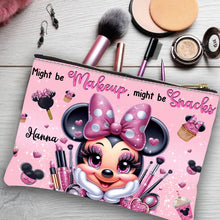 Load image into Gallery viewer, Personalized Makeup and Snacks Pouch Custom Name Gift for Her
