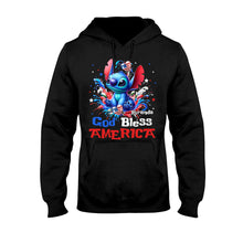 Load image into Gallery viewer, Personalized God Bless America T-Shirt &amp; Hoodie for July 4th Gift
