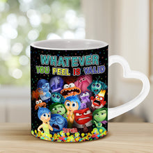 Load image into Gallery viewer, Personalized Heart Handle Mug Custom Name Gift for Loved Ones
