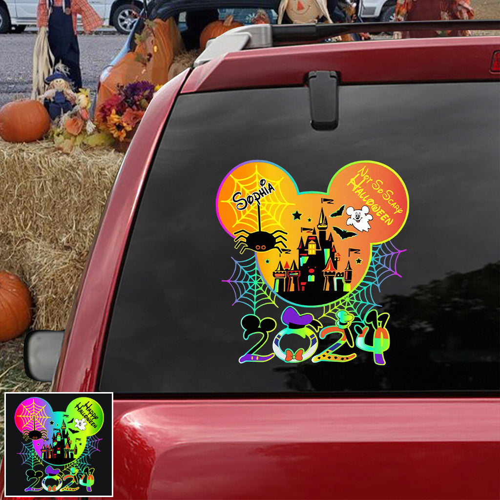Personalized Halloween Mouse Decal Custom Name for Kids