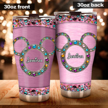Load image into Gallery viewer, Personalized Pink Mouse Tumbler Custom Name Drinkware for Mom
