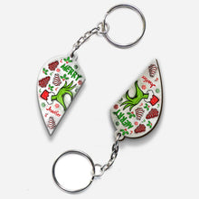 Load image into Gallery viewer, Personalized Christmas Couple Matching Keychain Custom Name Gift
