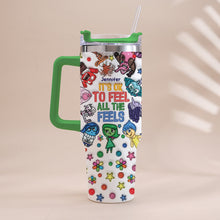 Load image into Gallery viewer, Personalized Insulated Tumbler with Handle - Custom Name Gift for Kids

