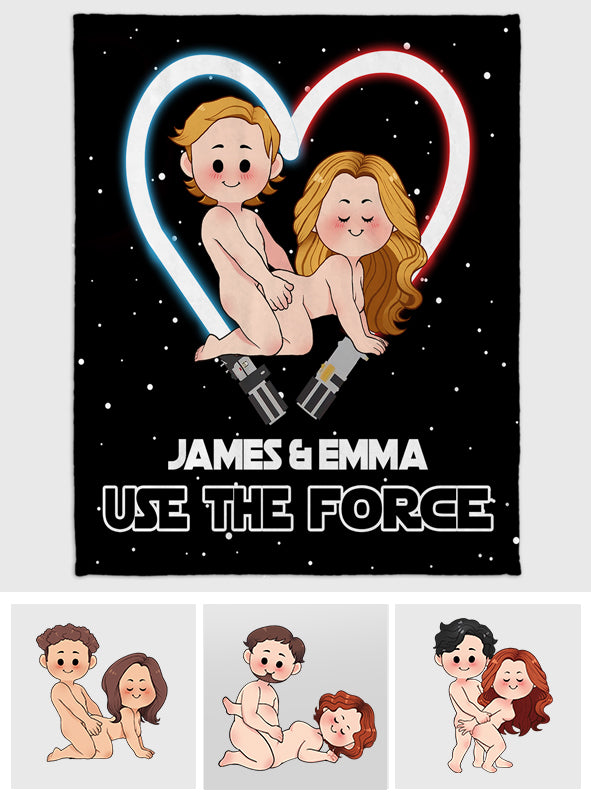 Personalized The Force Blanket Custom Name Romantic Gift