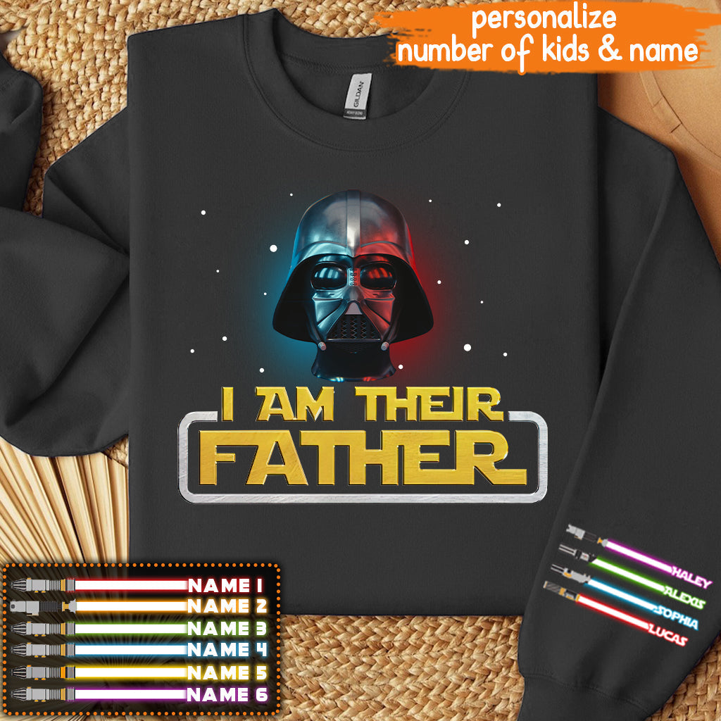 Personalized I Am Your Father All Over Shirt Custom Names Gift for Dad