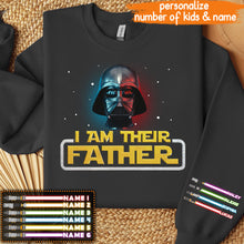 Load image into Gallery viewer, Personalized I Am Your Father All Over Shirt Custom Names Gift for Dad
