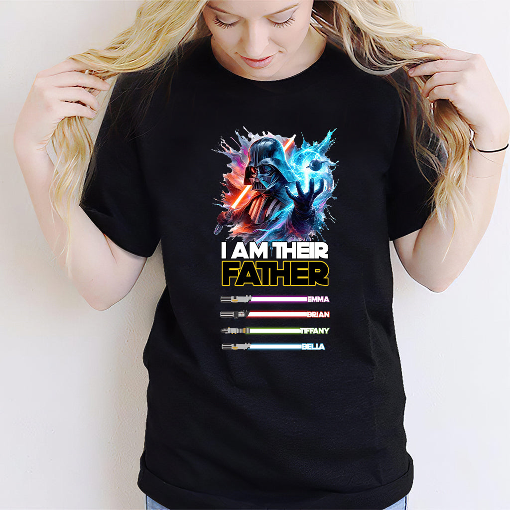 Personalized I Am Their Father T-shirt Gift for Dad