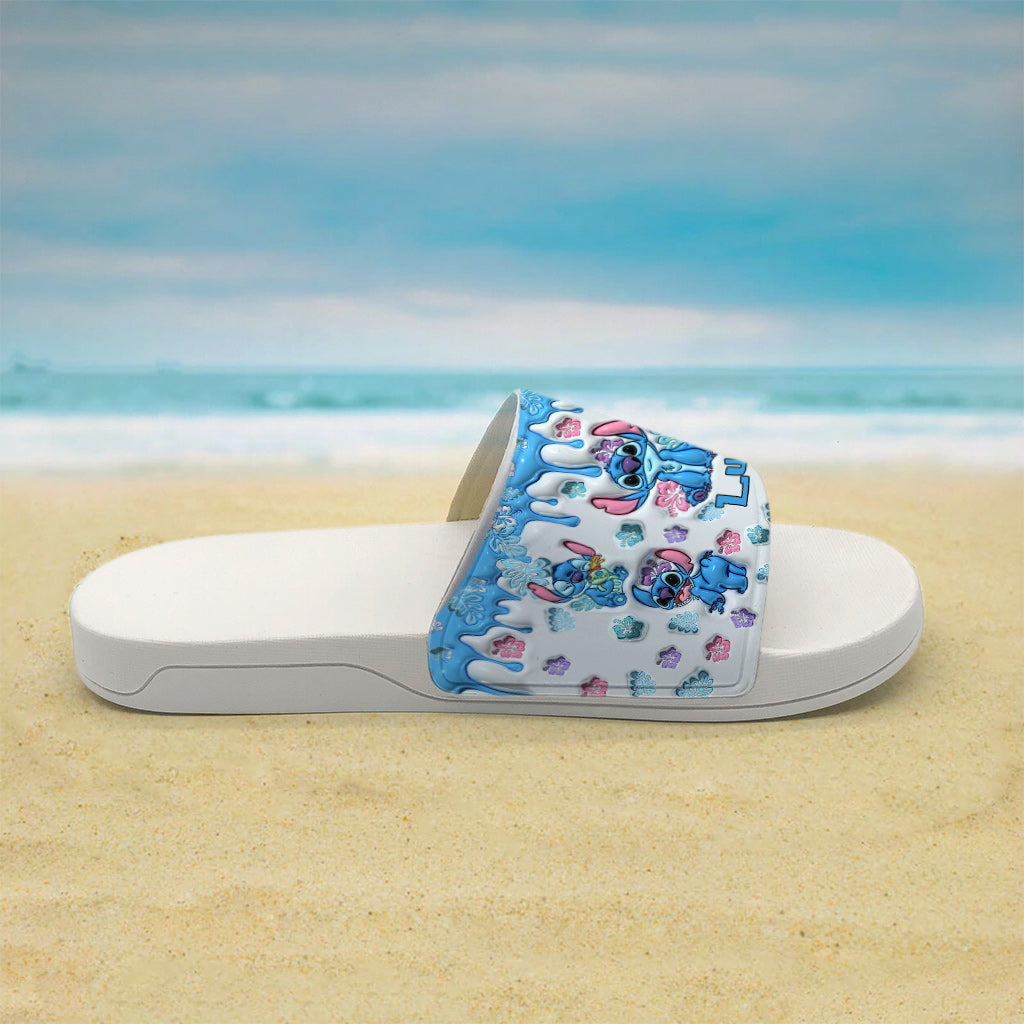 Personalized Ohana Slide Sandals Custom Name Gift for Family