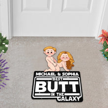 Load image into Gallery viewer, Personalized Best Butt In The Galaxy Shaped Doormat Gift
