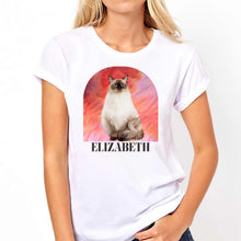 Load image into Gallery viewer, Personalized Cat T-Shirt &amp; Hoodie Custom Name Gift for Cat Lovers
