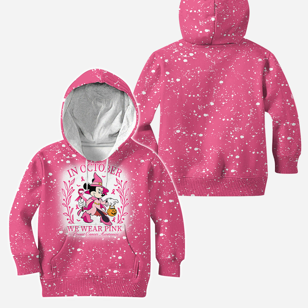 Personalized Breast Cancer Awareness Hoodie & Leggings Set with Custom Design