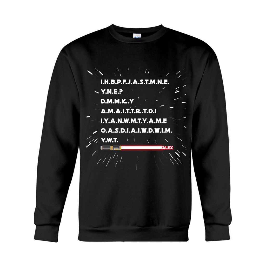 Personalized Star Wars Force T-shirt Hoodie Gift for Fans