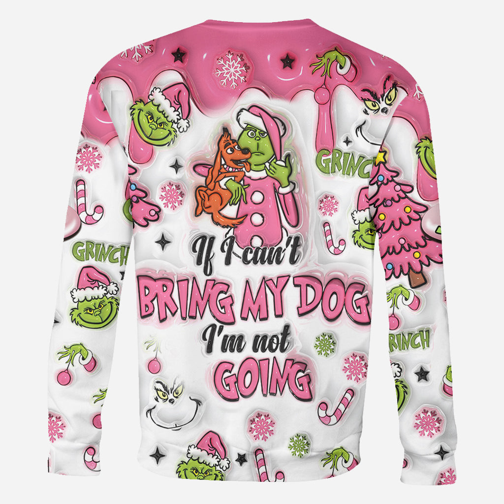 Personalized Christmas All Over Shirt with Grinch Design for Dog Lovers