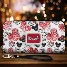 Load image into Gallery viewer, Personalized Minnie Mouse Leather Long Wallet for Women
