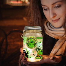Load image into Gallery viewer, Personalized Oogie Boogie Mason Jar Light Decor Gift for Halloween
