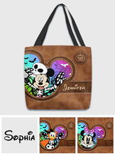 Load image into Gallery viewer, Personalized Halloween Mouse Tote Bag Custom Name Gift
