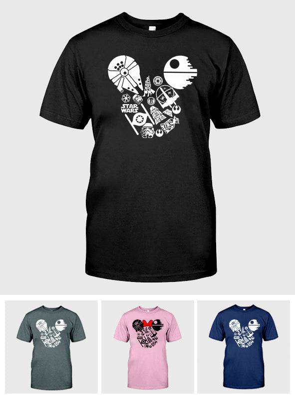 Personalized Star Wars Mouse Ears T-shirt & Hoodie Gift for Fans