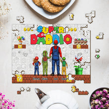 Load image into Gallery viewer, Personalized Super Plumber Jigsaw Puzzle Custom Name Gift for Dad
