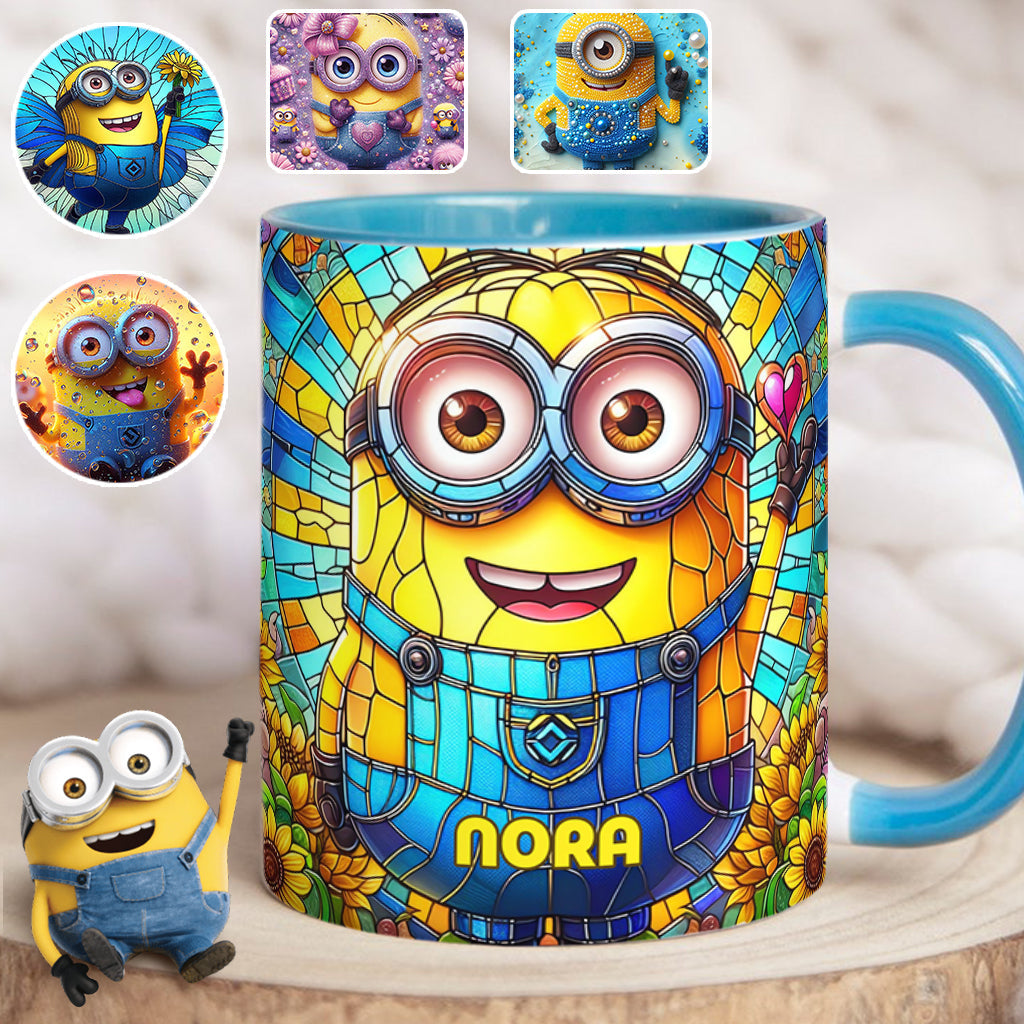 Personalized Minion Accent Mug Custom Name Gift for Kids