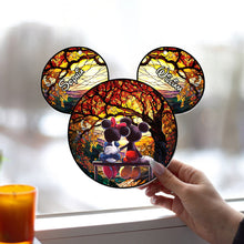 Load image into Gallery viewer, Personalized Mouse Couple Window Hanging Suncatcher Ornament Gift
