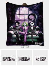 Load image into Gallery viewer, Personalized Cool Guys Blanket Soft Flannel Custom Name Gift for Halloween

