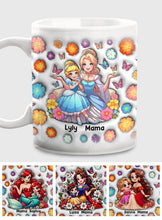 Load image into Gallery viewer, Personalized Mother-Daughter Mouse Mug Custom Name Gift
