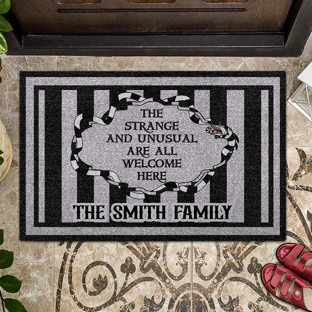 Personalized Doormat with Unique Welcome Message for Family
