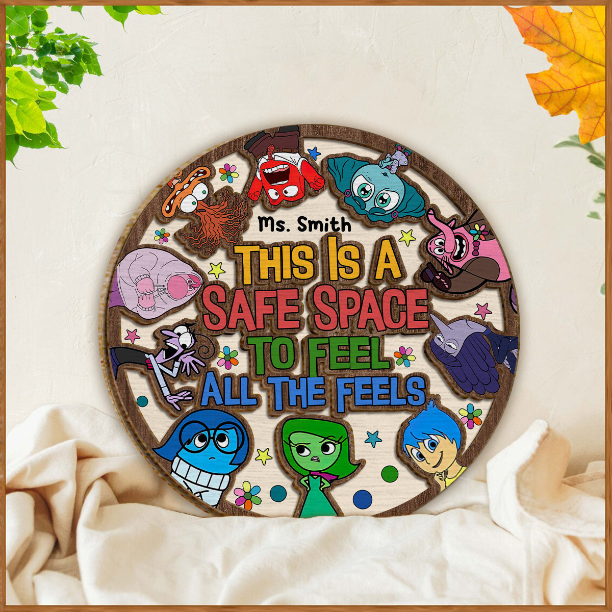 Personalized 2 Layered Wood Sign Safe Space Gift for Home