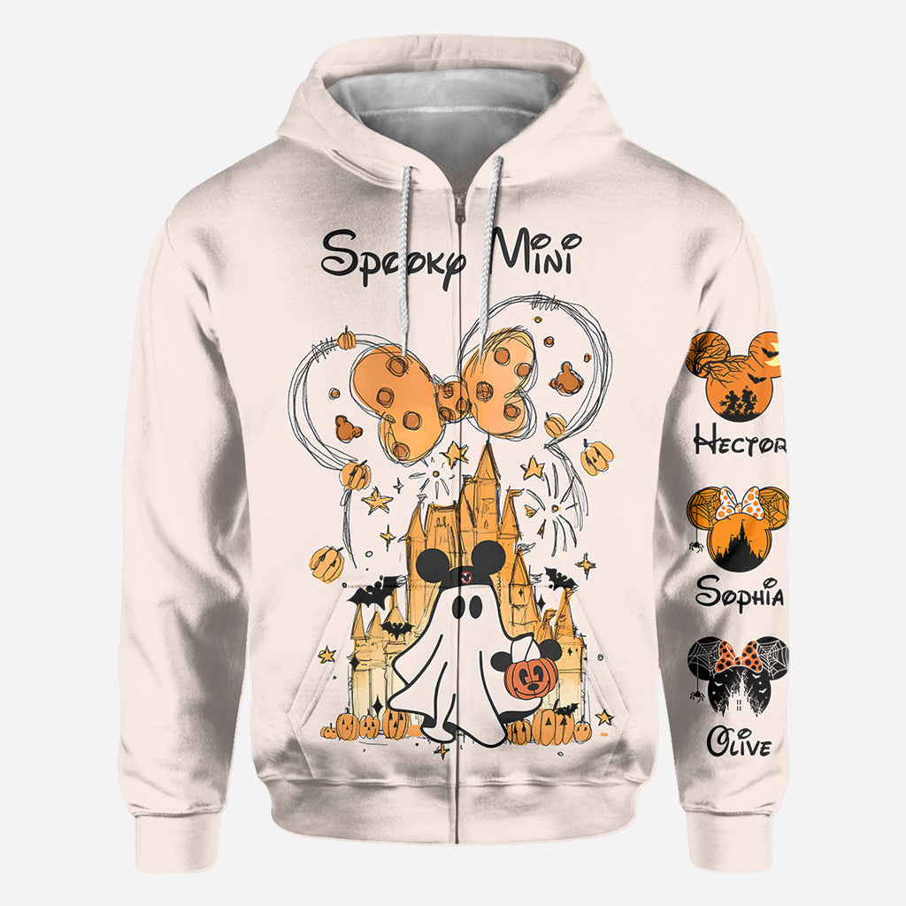Personalized Halloween All Over Shirt Custom Name Gift for Mom
