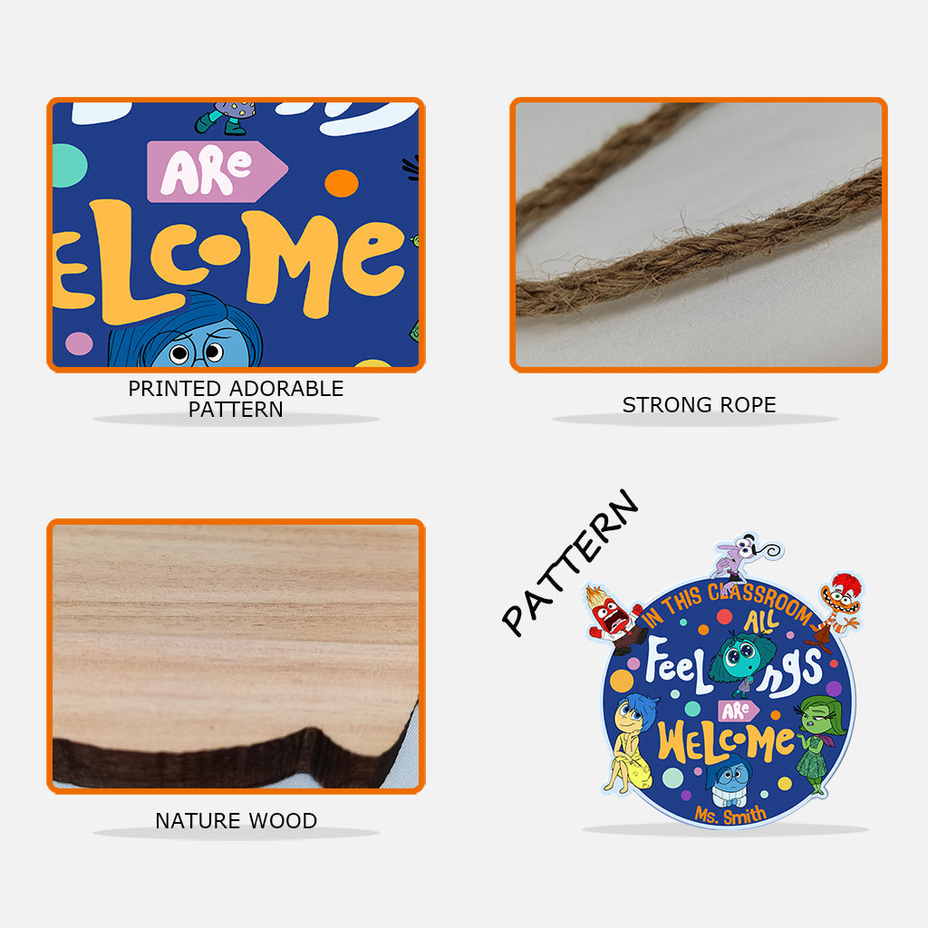 Personalized Wood Classroom Sign Custom Name Gift for Teacher