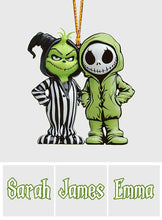 Load image into Gallery viewer, Personalized Grinch &amp; Nightmare Before Christmas Ornament Gift
