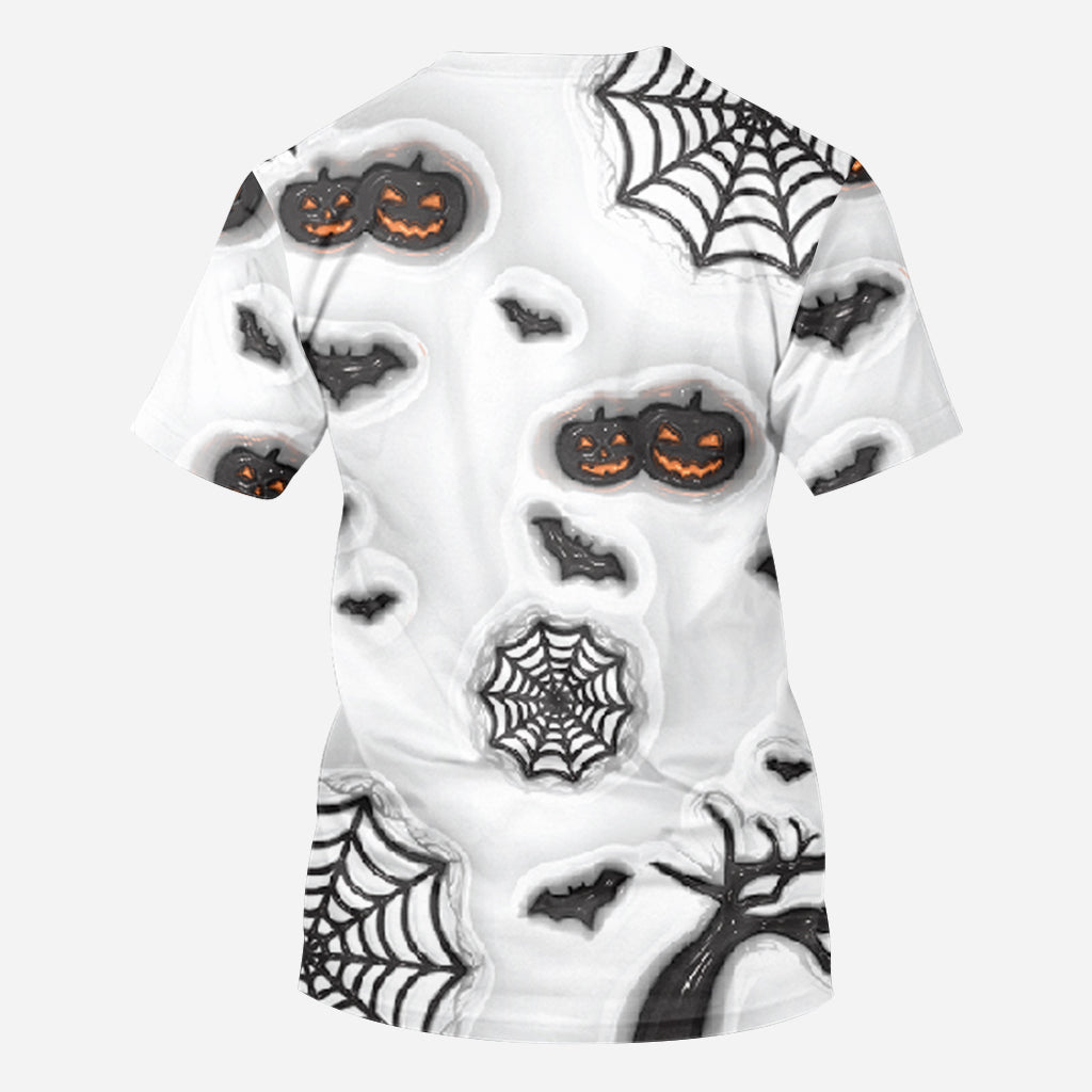 Personalized Halloween All Over Shirt Custom Name Gift